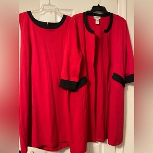 Daper’s & Damon’s 2 Piece Red Dress